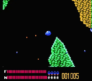 Solar Jetman - Hunt for the Golden Warpship (Europe) screen shot game playing